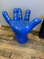 Blue Hand Chair Life Size Statue - LM Treasures 