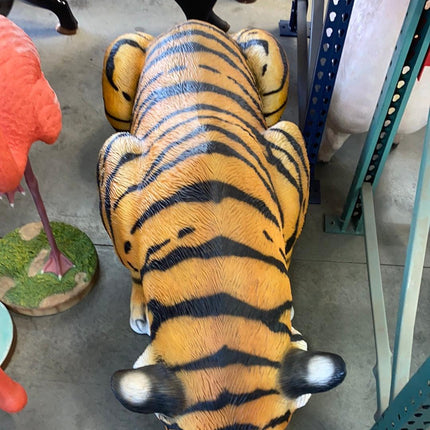 Bengal Tiger Drinking Life Size Statue - LM Treasures 