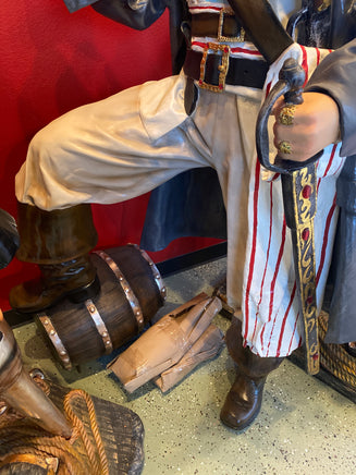 Pirate on Barrel Holding a Beer Life Size Statue - LM Treasures 