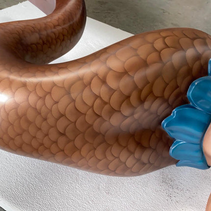 Brown Mermaid Life Size Statue - LM Treasures 