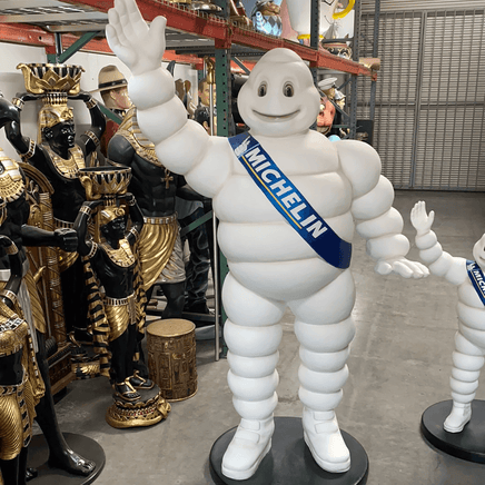 Tire Man Waving Life Size Statue - LM Treasures 