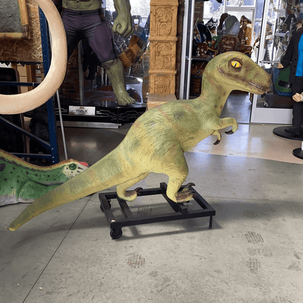 Baby T-Rex Dinosaur On Base Life Size Statue - LM Treasures 