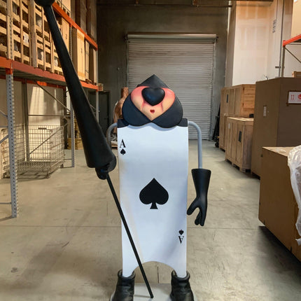 Heart Playing Card Life Size Statue - LM Treasures 