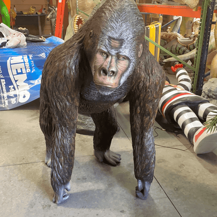 Standing Gorilla Life Size Statue - LM Treasures 