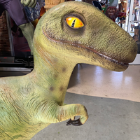 Baby T-Rex Dinosaur On Base Life Size Statue - LM Treasures 