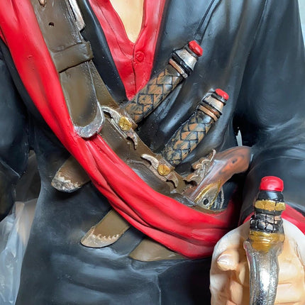 Sitting Captain Hook Life Size Statue - LM Treasures 