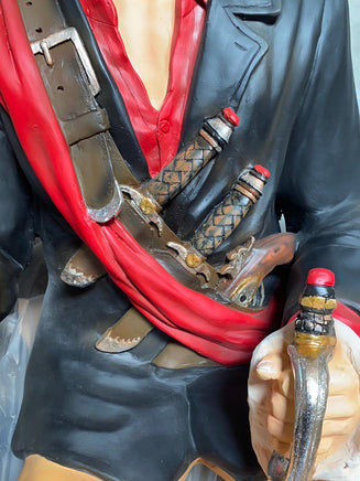 Sitting Captain Hook Life Size Statue - LM Treasures 