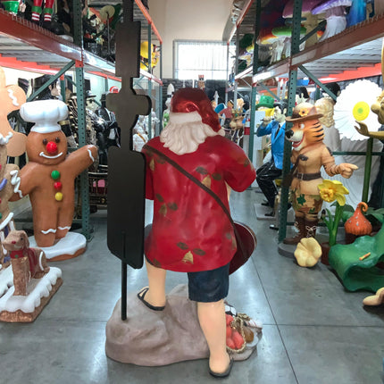 Rock N Roll Santa Claus Christmas Statue - LM Treasures 