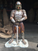 Mythical Soldier Standing Life Size Prop Decor Statue - LM Treasures 