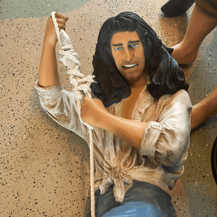 Pirate Hanging on Rope Life Size Statue - LM Treasures 