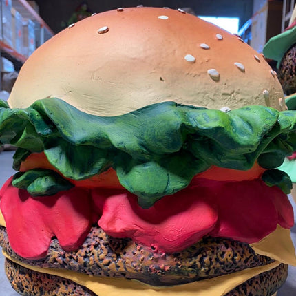 Double Cheeseburger Over Sized Statue - LM Treasures 