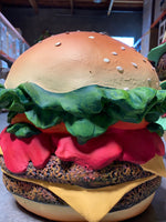 Double Cheeseburger Over Sized Statue - LM Treasures Life Size Statues & Prop Rental