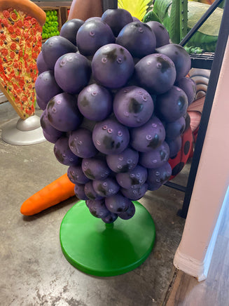 Purple Grapes Over Size Statue With Menu Board - LM Treasures 