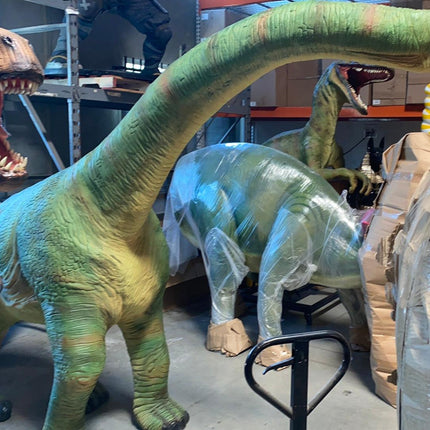 Brachiosaurus Dinosaur Walking Life Size Statue - LM Treasures 