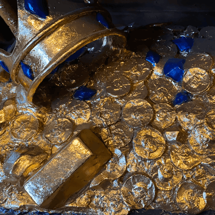 Treasure Chest Life Size Statue - LM Treasures 