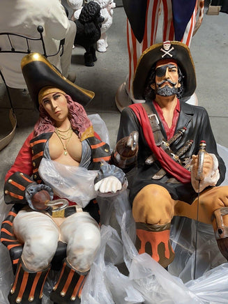 Sitting Captain Hook Life Size Statue - LM Treasures 