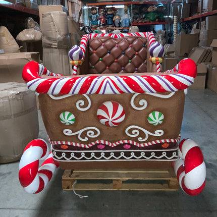 Gingerbread Sleigh Life Size Statue - LM Treasures 