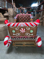 Gingerbread Sleigh Life Size Statue - LM Treasures 