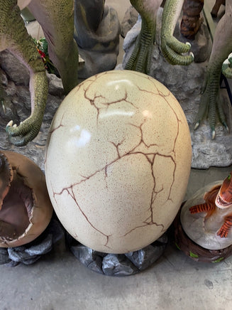 Large Dinosaur Egg On Rock Life Size Statue - LM Treasures Life Size Statues & Prop Rental