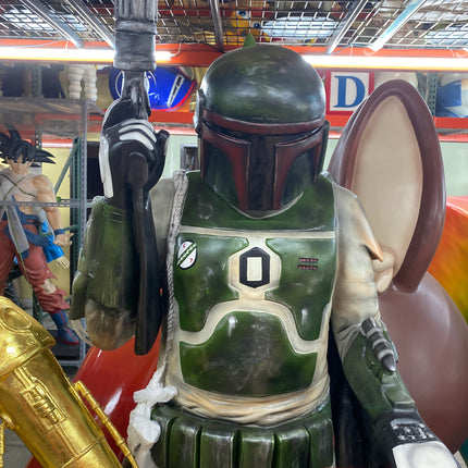 Green Boba Space Trooper Menu Board Life Size Statue - LM Treasures 