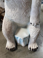 Polar Bear Chair Photo Op Statue - LM Treasures 