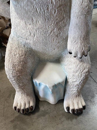 Polar Bear Chair Photo Op Life Size Statue - LM Treasures Life Size Statues & Prop Rental