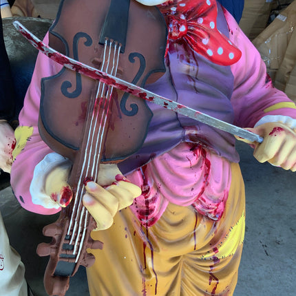 Scary Clown Playing Violin Life Size Statue - LM Treasures 