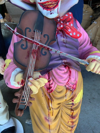 Scary Clown Playing Violin Life Size Statue - LM Treasures 