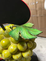 Green Grapes Over Size Statue With Menu Board - LM Treasures 