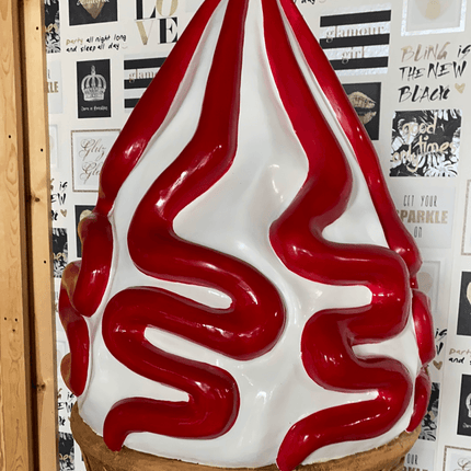 Strawberry Ice Cream Over Sized Statue - LM Treasures 