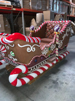 Gingerbread Sleigh Life Size Statue - LM Treasures 