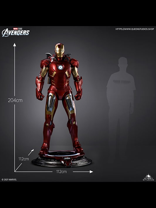 Marvel Iron Man Mark 7 Life Size Statue - LM Treasures 
