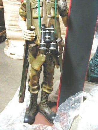 Soldier with Menu Board Life Size Statue - LM Treasures 