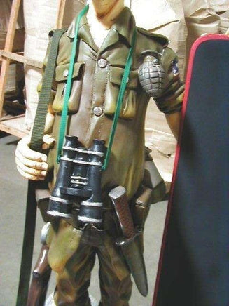 Soldier with Menu Board Life Size Statue - LM Treasures 