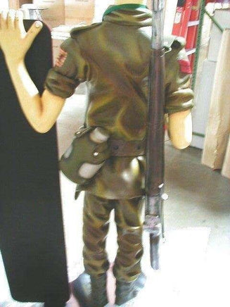 Soldier with Menu Board Life Size Statue - LM Treasures 