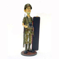 Soldier with Menu Board Life Size Statue - LM Treasures 