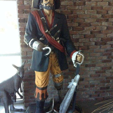 Pirate Captain Hook Life Size Statue - LM Treasures 