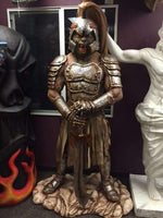 Mythical Soldier Standing Life Size Prop Decor Statue - LM Treasures 