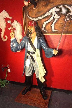Pirate Captain Jack With Gun Life Size Statue - LM Treasures 