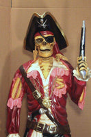 Pirate Skeleton With Gun Life Size Statue - LM Treasures 