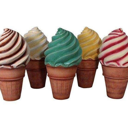 Soft Serve Chocolate Ice Cream Over Sized Statue - LM Treasures 