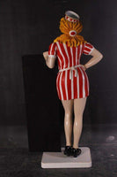 Waitress With Menu Board Life Size Statue - LM Treasures 