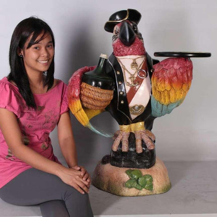 Pirate Parrot Butler Statue - LM Treasures 
