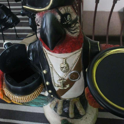 Pirate Parrot Butler Statue - LM Treasures 