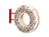 Hanging White Donut Over Sized Statue - LM Treasures 