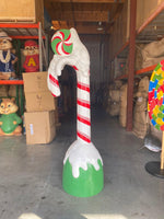 Candy Cane Snow Over Sized Statue - LM Treasures 