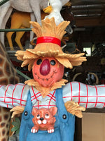 Comic Scarecrow on Post Life Size Decor Prop Statue - LM Treasures 