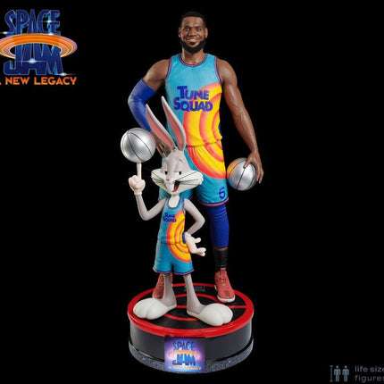 Space Jam Lebron James & Bugs Bunny Life Size Statue - LM Treasures 