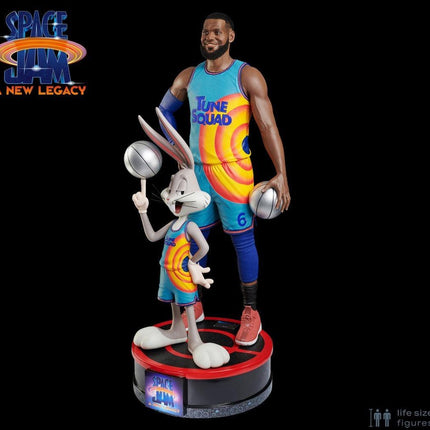 Space Jam Lebron James & Bugs Bunny Life Size Statue - LM Treasures 
