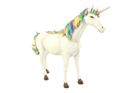 Rainbow Unicorn Life Size Statue - LM Treasures 